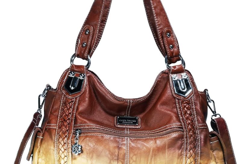 Angel Barcelo Roomy Fashion Hobo Womens Handbags Ladies Purse Satchel Shoulder Bags Tote Washed Leather Bag