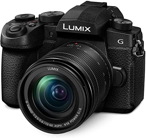 Panasonic LUMIX G95D 20.3 Megapixel Mirrorless Camera, 12-60mm F3.5-5.6 Micro Four Thirds Lens, 5-Axis Dual I.S. 2, 4K 24p 30p Video, Pre-Installed V-Log L, 3” OLED Touchscreen – DC-G95DMK(Black)